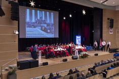 Uroczystość nadania tytułu doktora honoris causa prof. K. Matyjaszewskiemu,